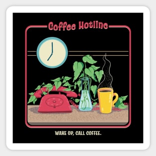 Coffee Hotline - Retro Vibes Sticker